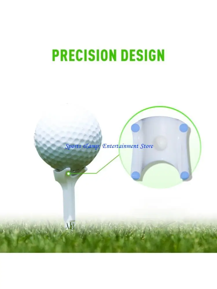 

G7NF 8Pcs Plastic Golfs Tees Enduring Golfs Practice Tees for Women Man