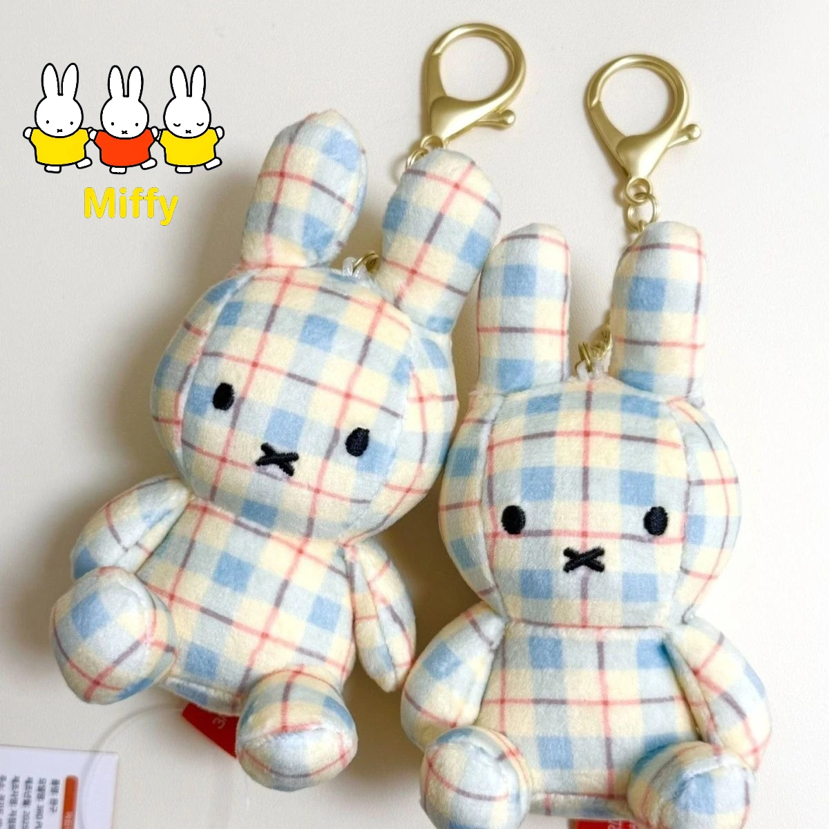 

Милый брелок Миффи с кремовым узором, кролик Миффи, маленький брелок для сумки для женщин
