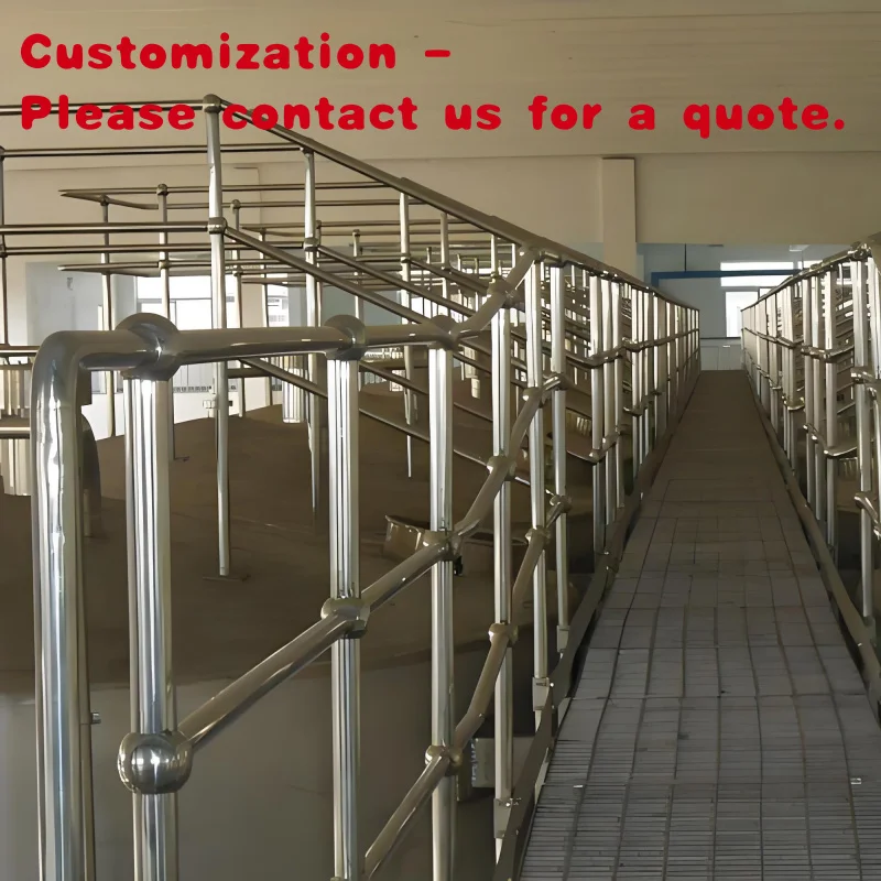 

custom.Stainless Steel Safety Fence Carbon Steel Staircase Handrails with Galvanized Banister Stainless Steel Material