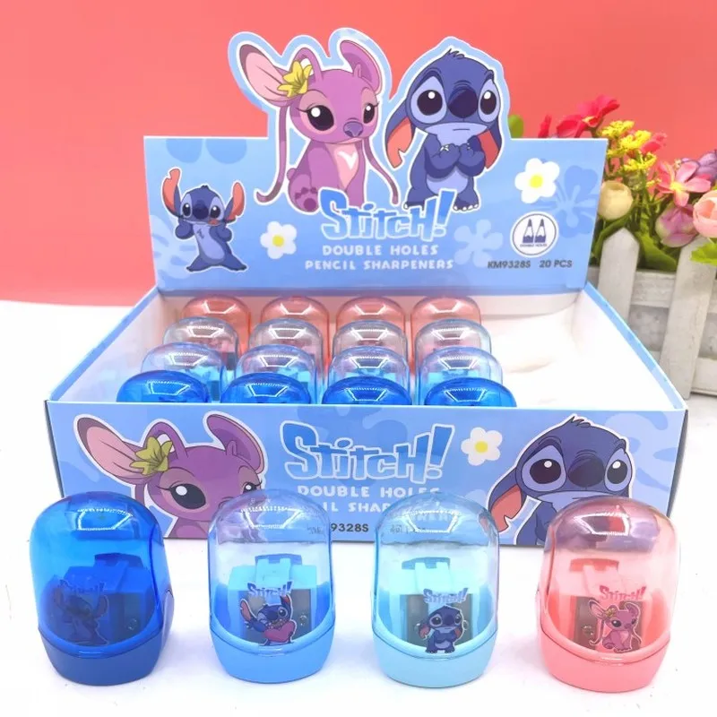 

New Anime Pencil Cute Minimalist Sharpener Kawaii Stitch Capybara Double Hole Pencil Sharpener Cartoon Student Stationery Gifts