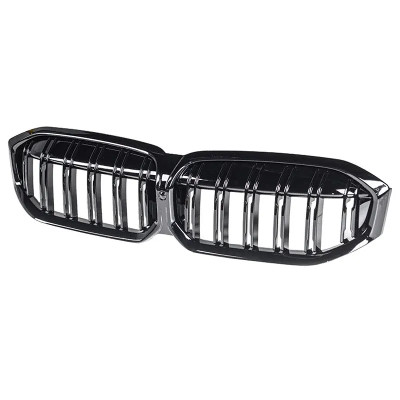 

For BMW 3 Series 2022 + G20 lci G28 lci double-line bright black model China grid modified air intake grille