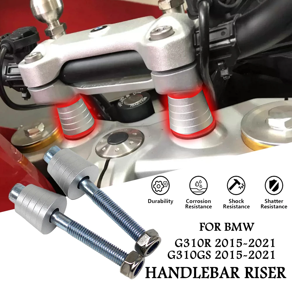 

New Motorcycle Accessories CNC Aluminum Handlebar Riser Bar Mount Handle Clam Moves Bar 2021 For BMW G310GS G310R G310 G 310 GS