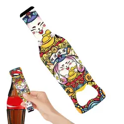 Creative magnetic beer bottle opener 2 In 1 Chinese Style Pop Top Can Opener For Bartender Long Nail Magnetic Beer Bottle Opener