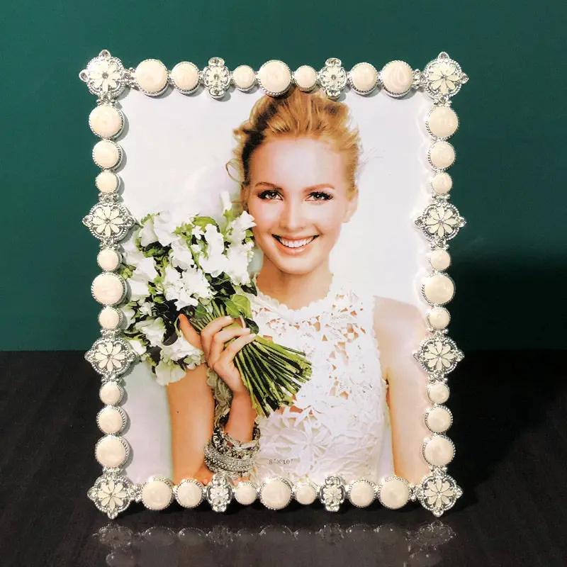 European retro metal photo frame 6 inch 7 inch 10 inch studio creative wedding frame washable