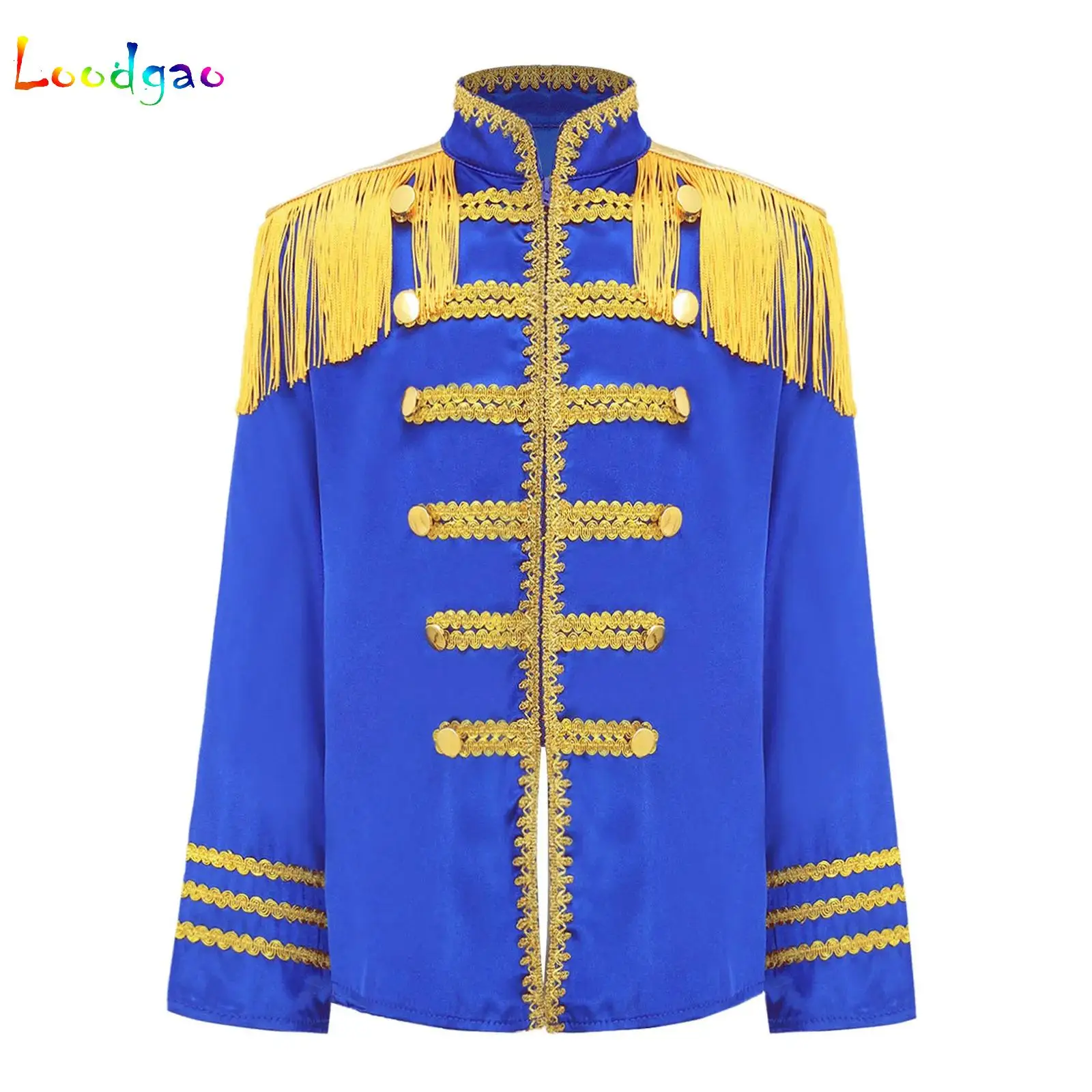 

Kids Girls Boys Marching Band Drummer Costume Long Sleeve Circus Ringmaster Cosplay Jacket Honor Guard Uniform Drum Major Outfit