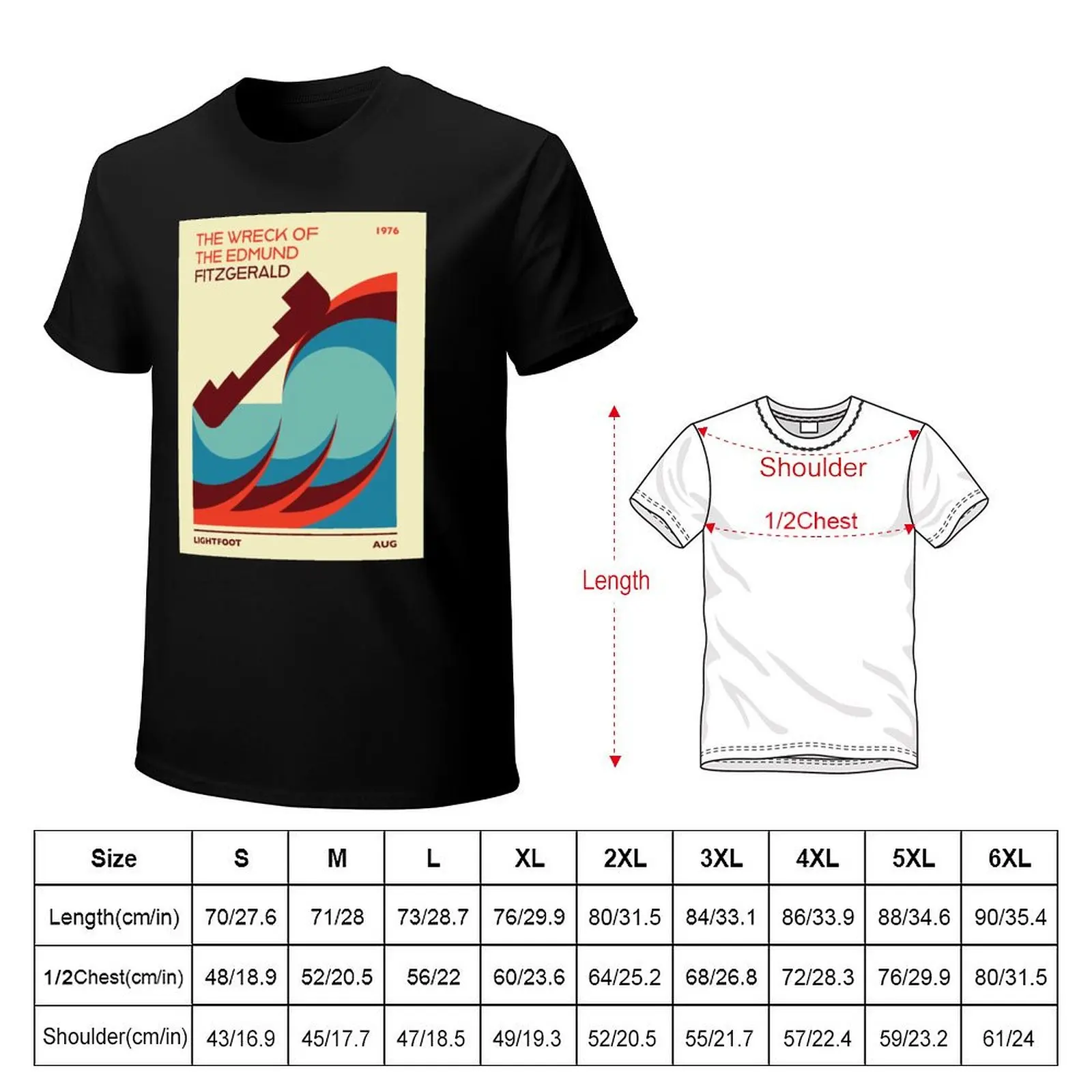 The Wreck Of The Edmund Fitzgerald T-Shirt Plus Size Loose Fit T-Shirt