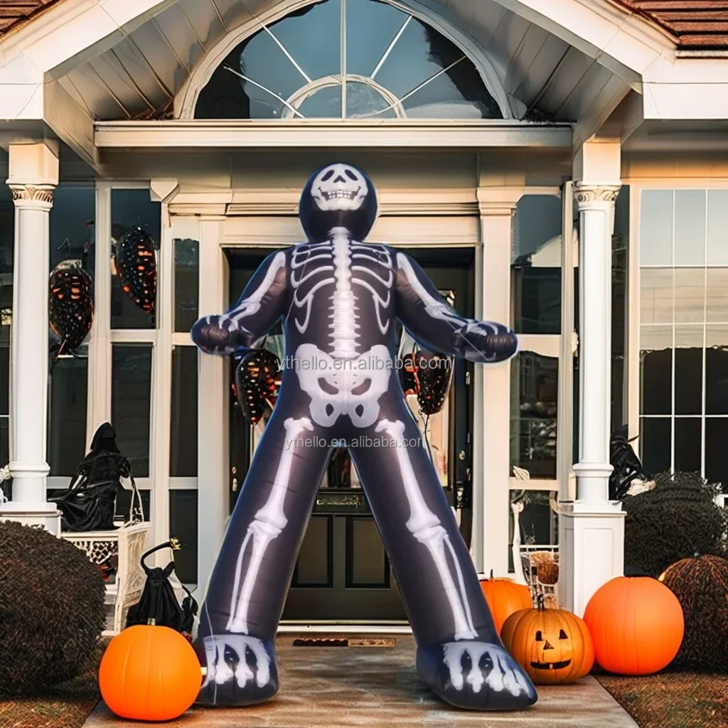 

Customized Giant Skeleton Halloween Decor inflatable skull bones