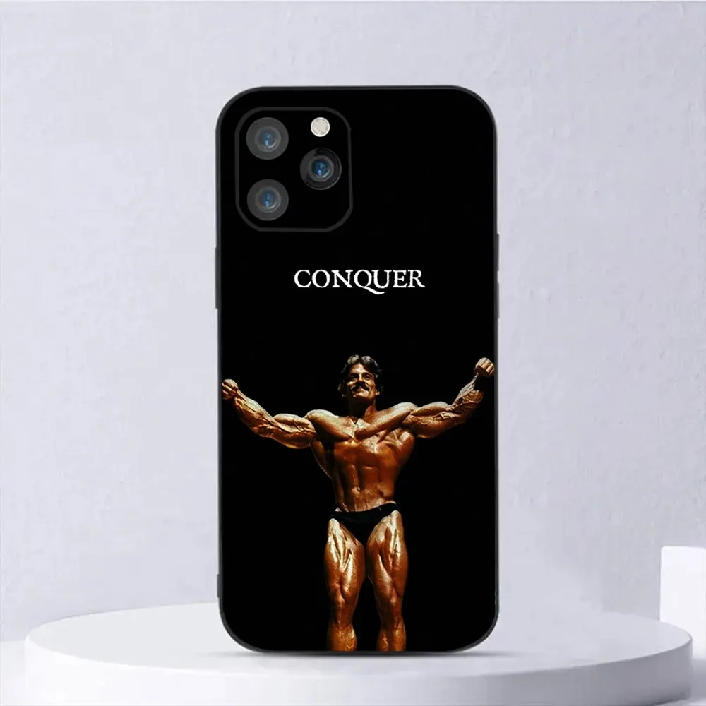Bodybuilding Mike mentzer Phone Case For iPhone15,14,13,12,11,Pro,Max,Plus,Mini,X,XS,XR,8,7,6,S,Plus,SE Soft Black Case