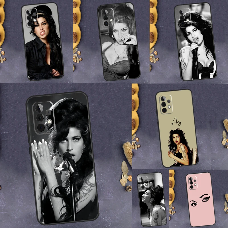 Чехол Amy Winehouse для Samsung Galaxy A52 A32 A22 A12 A13 A33 A53 A73 A14 A34 A54 A50 A51 A71 A52S, чехол