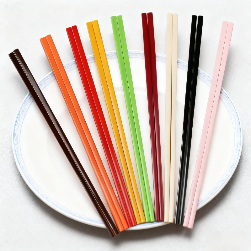 

10 пар 24 см набор палочек для суши, экологически чистые многоразовые палочки для еды, кухонные инструменты, разноцветные палочки для еды, бытовая посуда