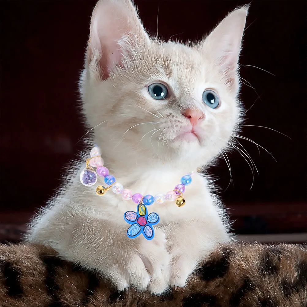 

Pearl Pet Collar Decorative Necklace Adjustable Puppy Kitten Accessory Stylish Dog Cat Prop Photoshoot Jewelry