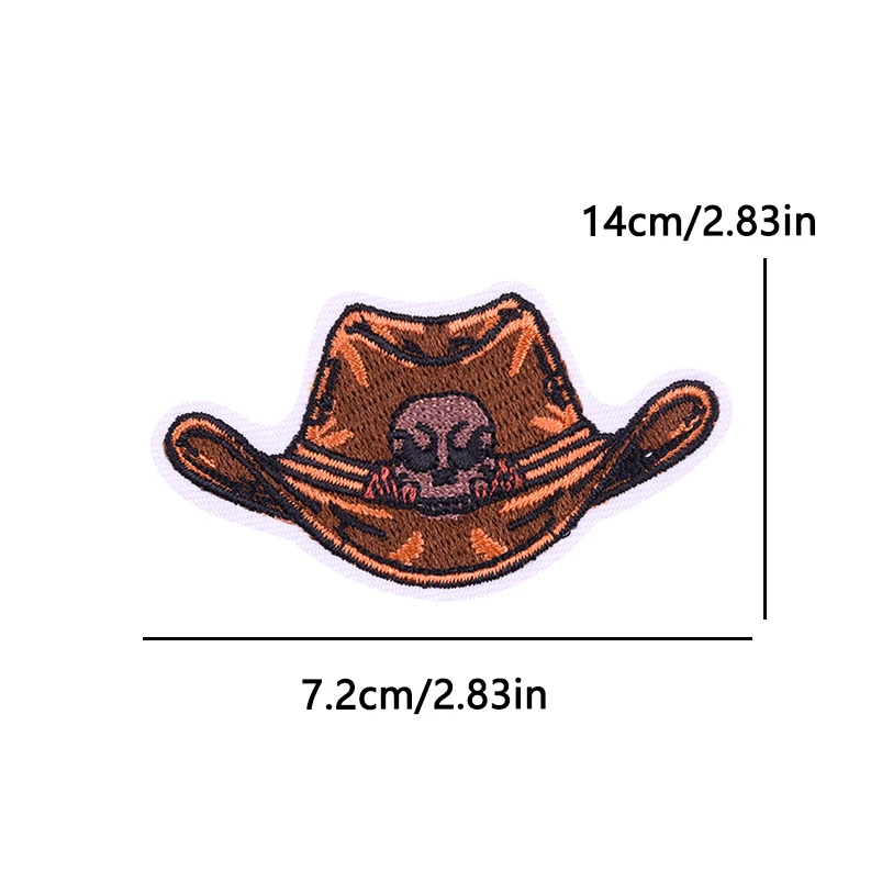 West Cowboys Iron On Patches For Clothing thermoadhesive Patch For Clothes Heroism Adventurism Freedom Embroidery Patch Stickers