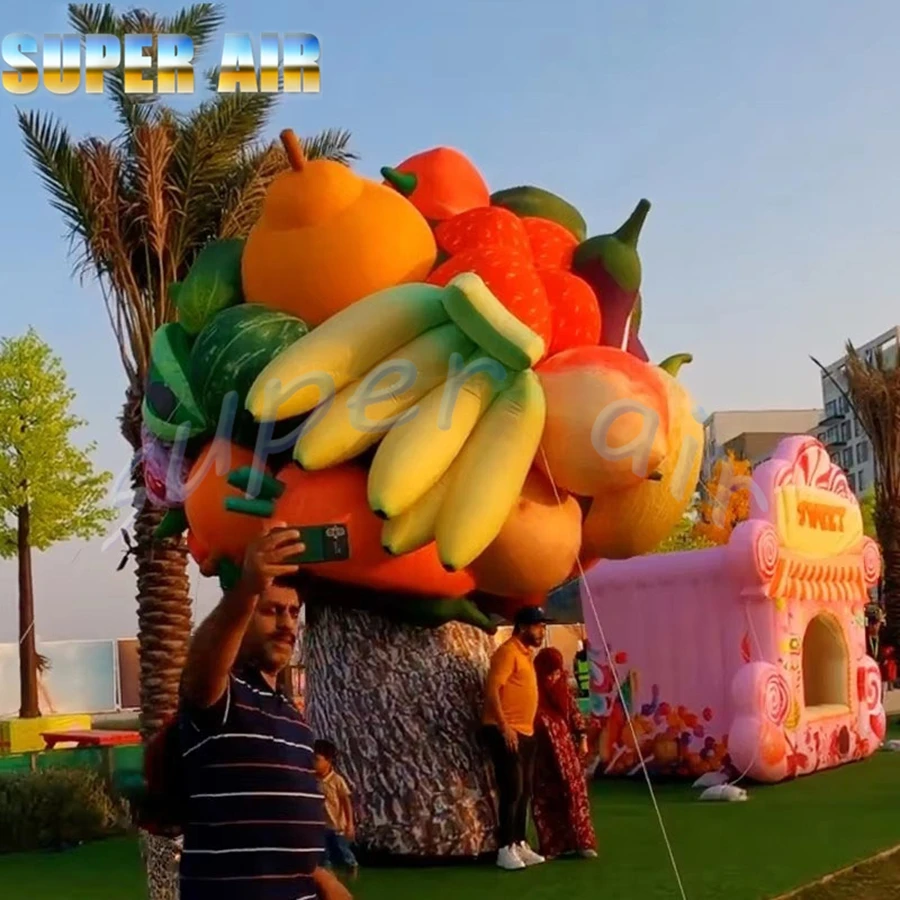 La più recente produzione personalizzata gigante gonfiabile decorazione esterna gonfiabile enorme albero da frutto