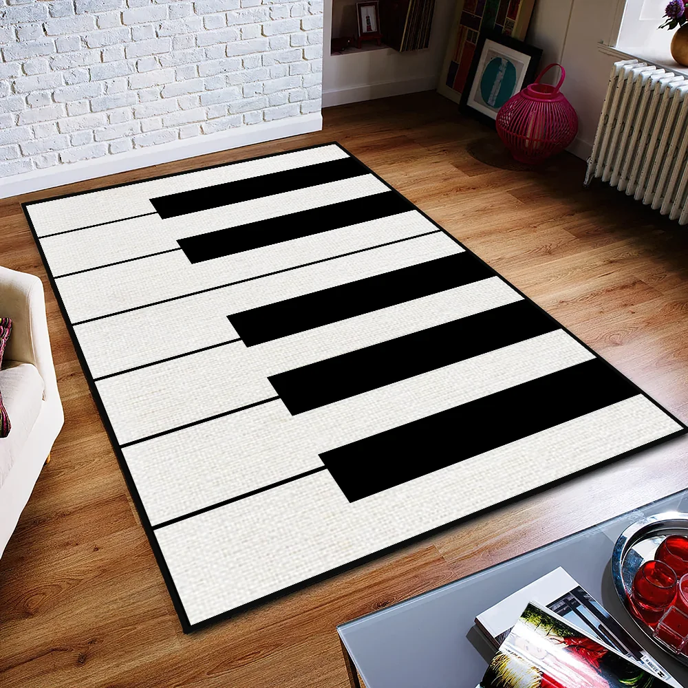 Door Mat Anti-Slip Kitchen keys Bedroom Handmade creative Tufted piano Rug Carpet Living Room funny Entrance Decoration