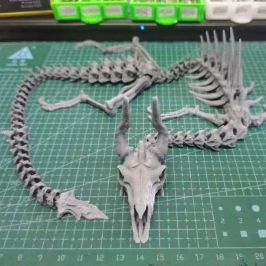 3D Printing Of Bones Print Dragon Bones And Integrated Joints For Interactive Handmade Gift Decorations Dinosaur Skeleton Props