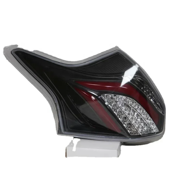 Car Smoke Black Tail Light Assembly LED Tail Lamp Brake Back Reverse Light For Ford Focus