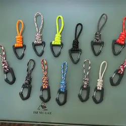 11CM Multifunction 7-core Umbrella Rope Weaving Keychain Lanyard paracord Rope Knitting Anti-lost ring buckle Car Tent