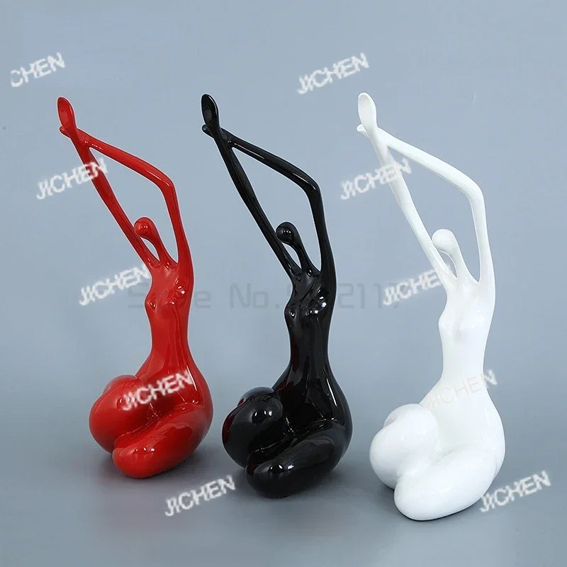 

JC Sculptural Beauty Abstract Female Form Art Handcrafted Polyresin Nude Belle Decorative Figurine for Living Spaces