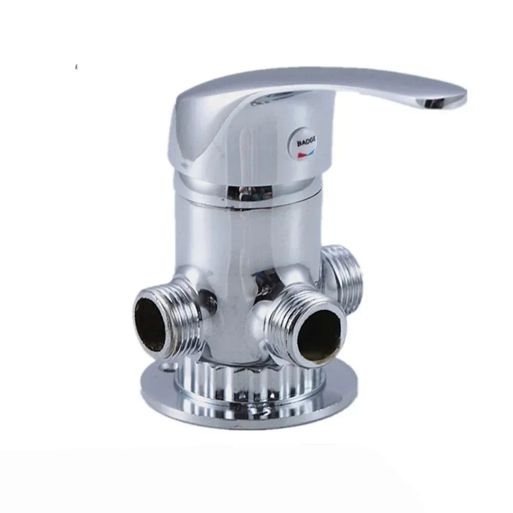 Válvula de ângulo para sanita bidé e banheiro, acessórios de 3 vias, cor prata, G1/2 "interface, misturador, novo