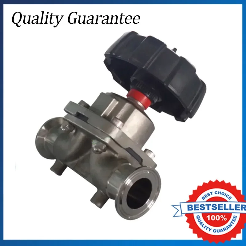 

3PCS DN10 Sanitary Fitting Stainless Steel Diaphragm Valve Clamp Type