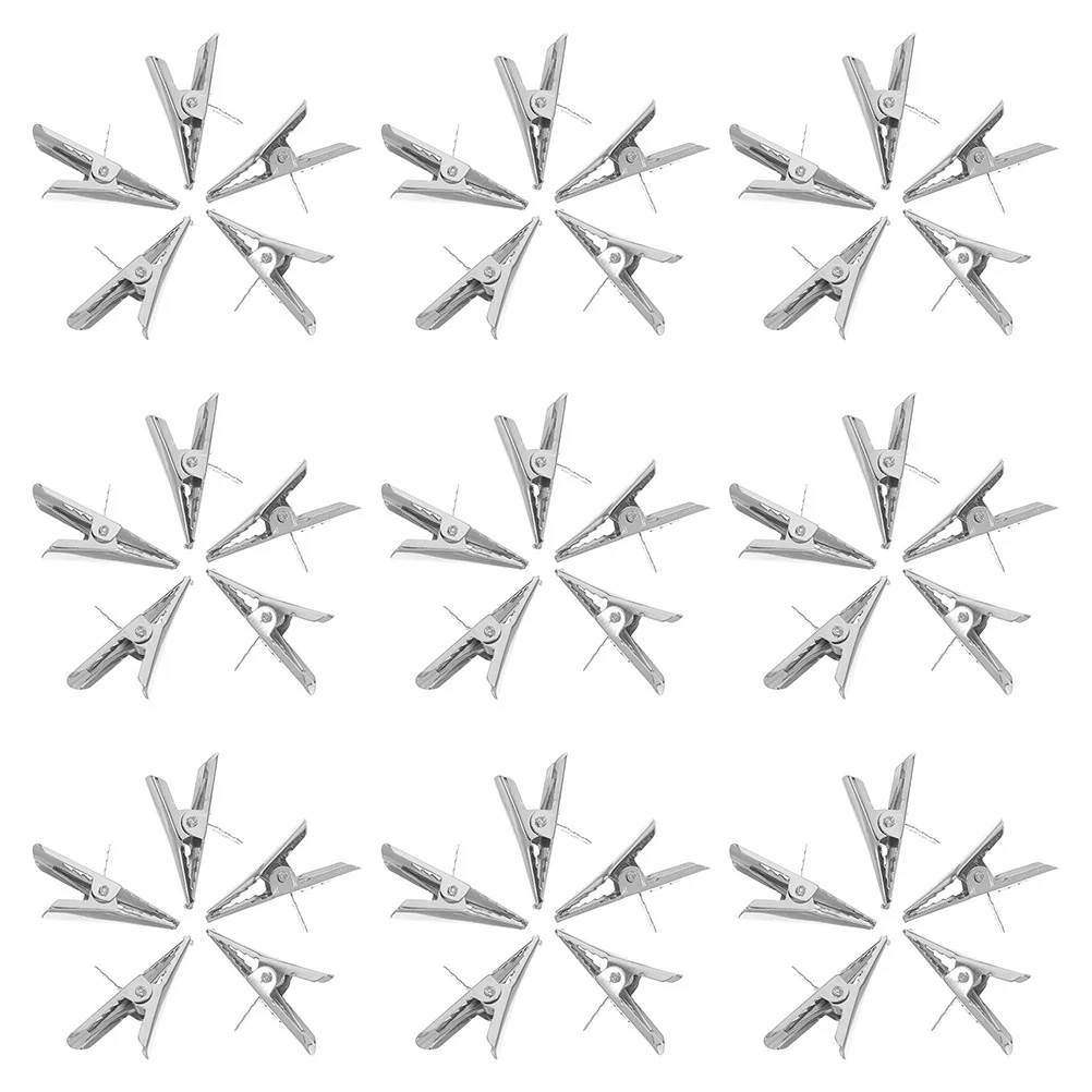 

100Pcs Christmas Flower Clips Metal Mini Alligator Clips Strong Grip for Wreath Christmas Tree Decorations Ornaments Photo