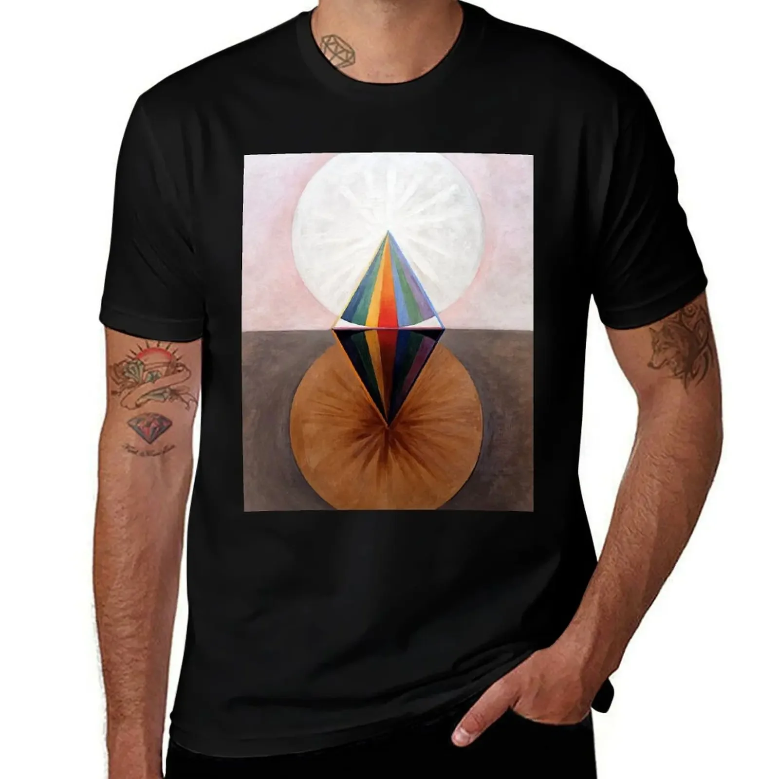 Enhanced, High Res. Hilma af Klint, The Swan No.12 (1915) T-Shirt Anime t-shirt shirts graphic mens t shirt