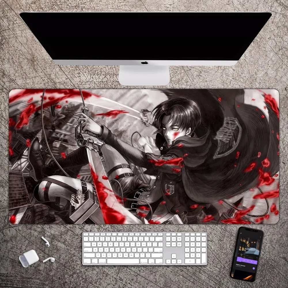 Bilibili A-Attack On T-Titan Mousepad Large Gaming Compute Gamer PC Keyboard Mouse Mat