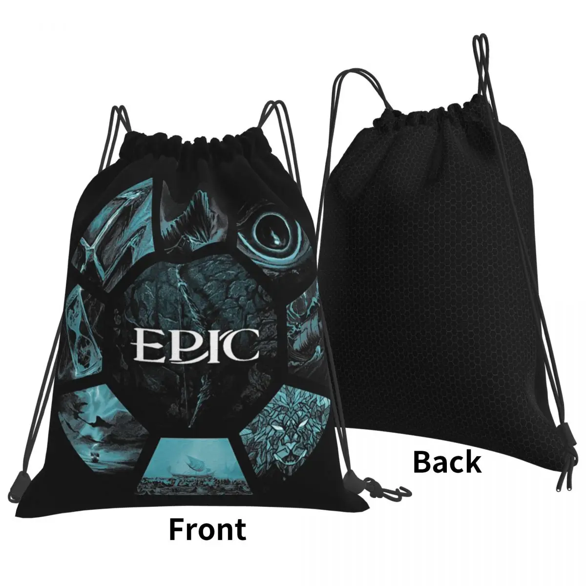 

Epic The Musical Backpacks Fashion Drawstring Bags Storage Bag Book Bags for Travel School