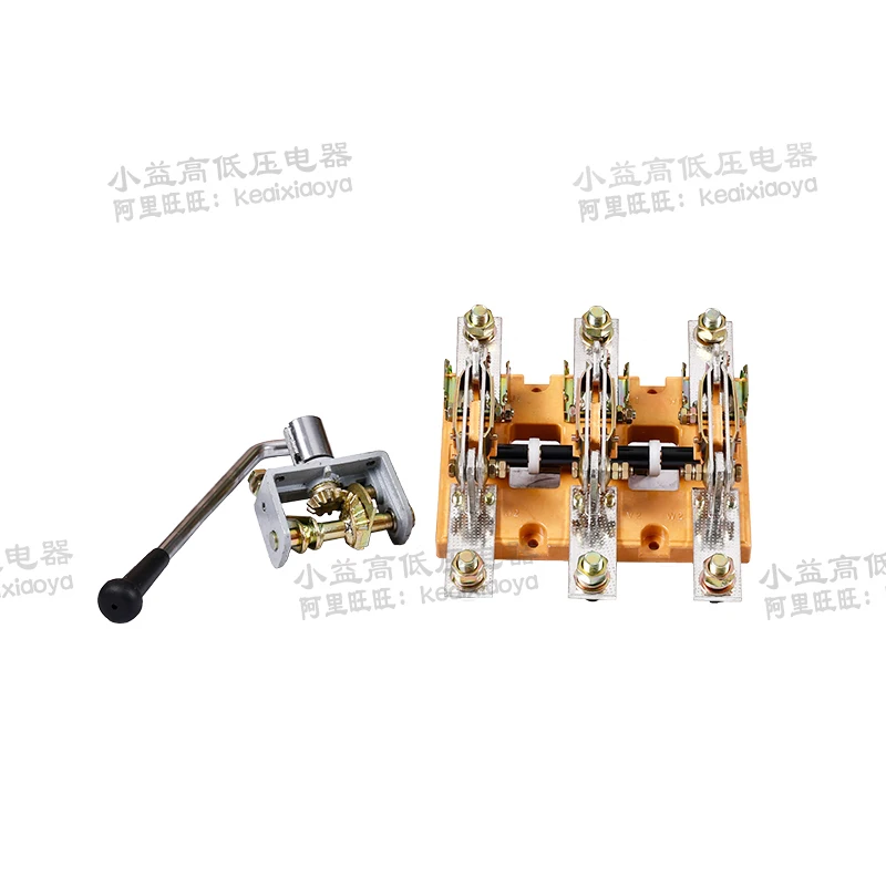 Knife Switch HD13BX-600/31 Three-Phase 3P Single Throw Open Rotary Lever Copper Thick Part GGD Cabinet