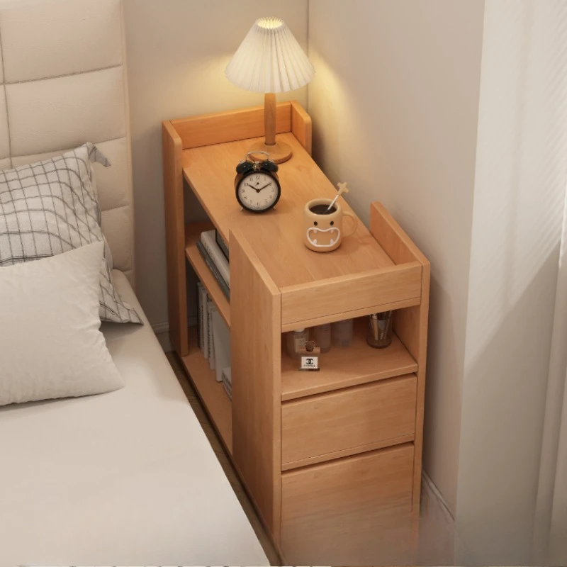 

Bedside table, household bedroom, small movable alternative, small side few lockers, integrated ultra-narrow bedside shelves