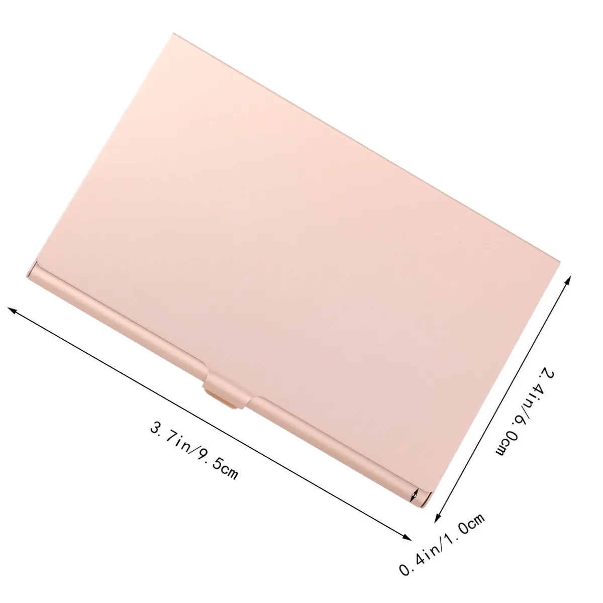Aluminum Business Card Holder – 2pcs Metal Credit/ID Card Organizer for Briefcase, Handbag, Gift
