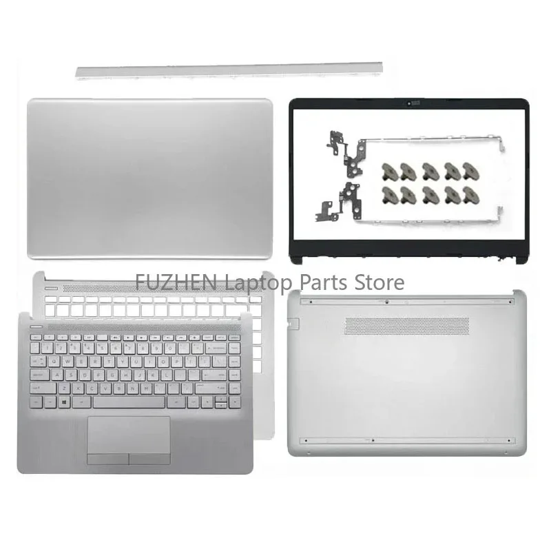 For 14-CF 14-DF 14-DK 14-DP 14S-CR 14S-CF 240 245 G8 LCD Back Cover Front Bezel Palmrest Bottom Case Hinges Cover silver