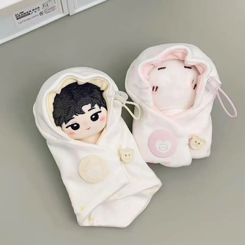 

Swaddling 10cm Cotton Doll Swaddling Clothes Cloak Sleeping Bag 10cm Doll Clothes Little Blanket Lovely Doll Dress Up Set