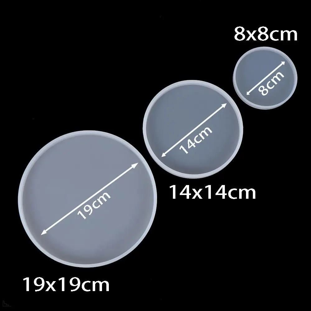 Herramienta de arcilla, colgante de silicona, ágata, artes fluidas, moldes de fundición de resina epoxi, molde para hacer joyas, posavasos redondo