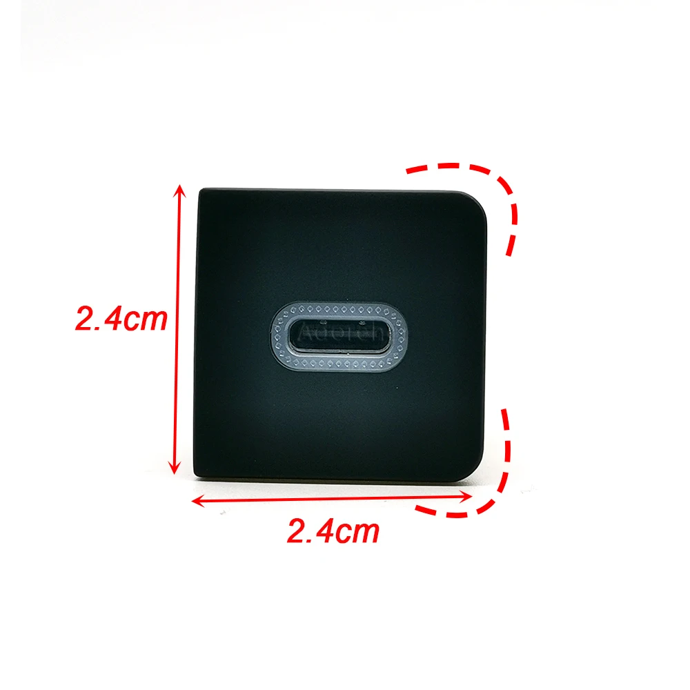Car Charger USB Charging Outlet Power Adapter Type C PD Auto Charging Adapter Button For VW Golf 6 Jetta 5 MK5