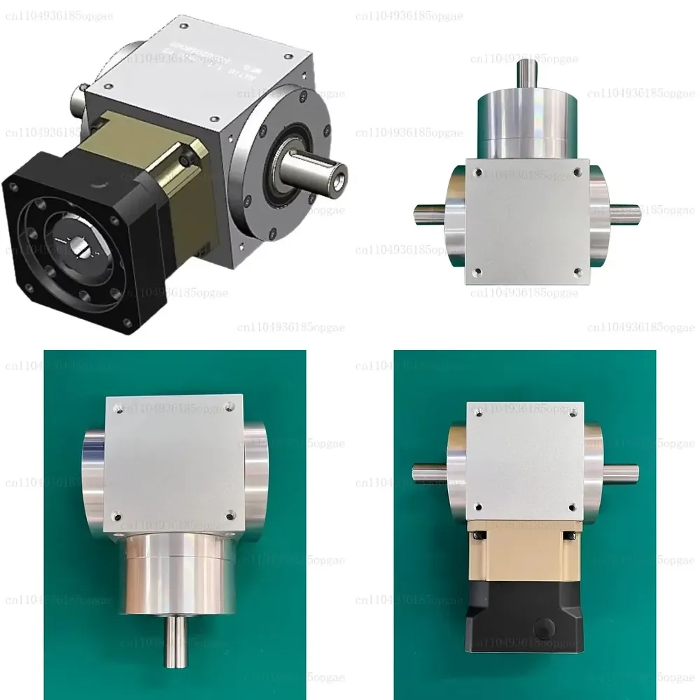 precision 90 degree right angle commutator T type 42 planetary gear hollow shaft double shaft gear reducer