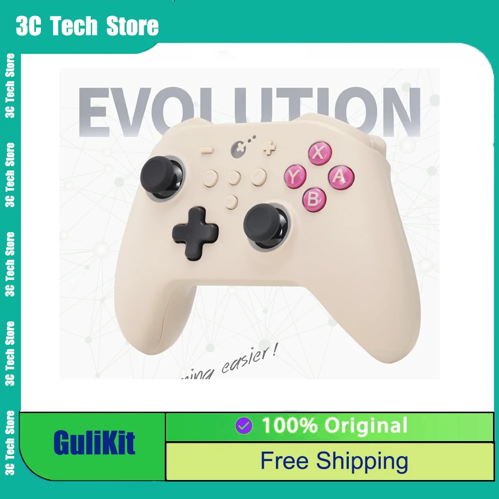 GuliKit KK3 Pro Controller with Hall Effect Joysticks &Triggers KingKong3 Gamepad for Windows Nintendo Switch Android iOS wukong