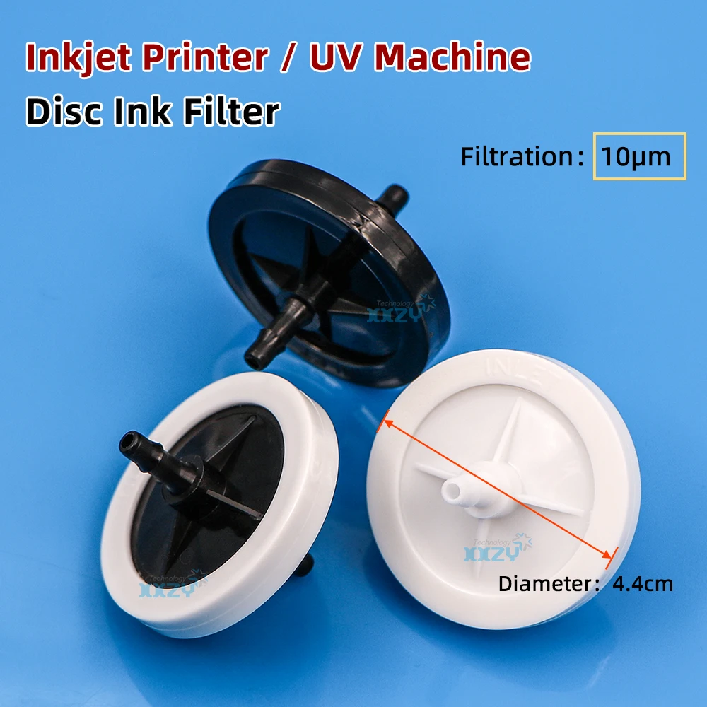 4PCs/Lot Eco Solvent Printer 10UM Ink Filter for Gongzheng Inkjet UV Flatbed Machine Disc Filter for 6*4mm tube