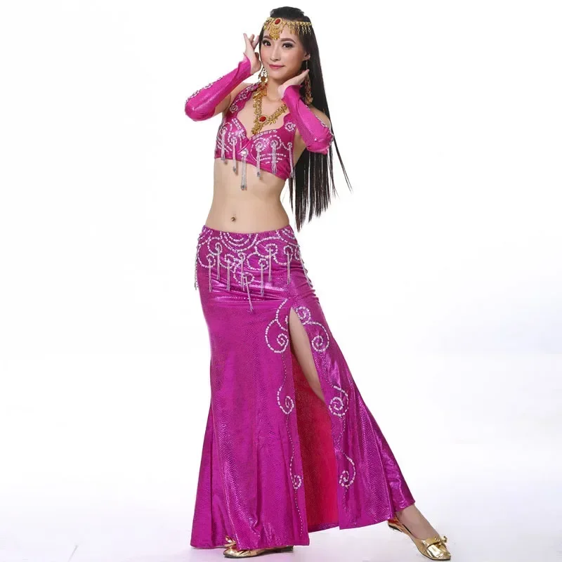 

Belly Dancing Costume 2 Piece/Suit Bra Skirt 2018 New Arrival Belly Dance Clothing Oriental Costume set