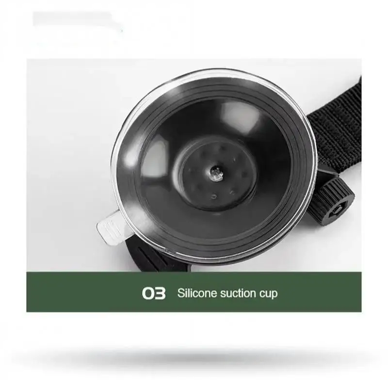 4 Stück Saugnapfhaken mit 360-Grad-Drehfunktion, strapazierfähiges Nylonband für Auto, Zuhause, Outdoor und Camping. – Detail 15