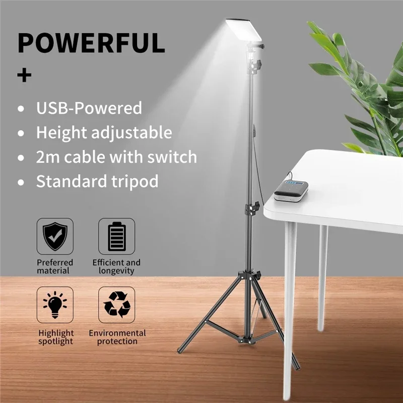 180cm 84Leds Portable Lighting with Telescopic Tripod Stand Photography Light Selfie Live Fill Light Outdoor Camping Lamp