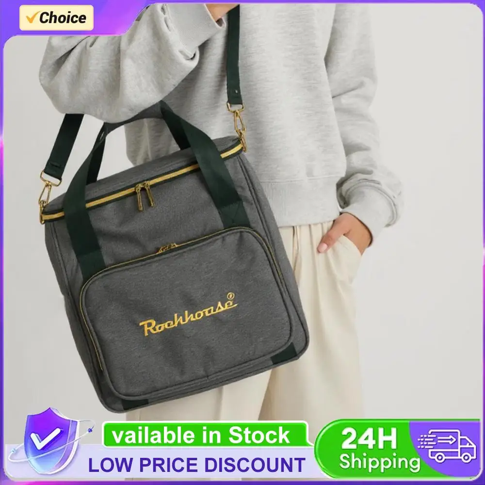 

Vinyl Records Carrying Bag with Strap Portable Record Shoulder Bag Dust Prooof Thicken Padded CD Bag Holds Up To 45 Vinyl Albums