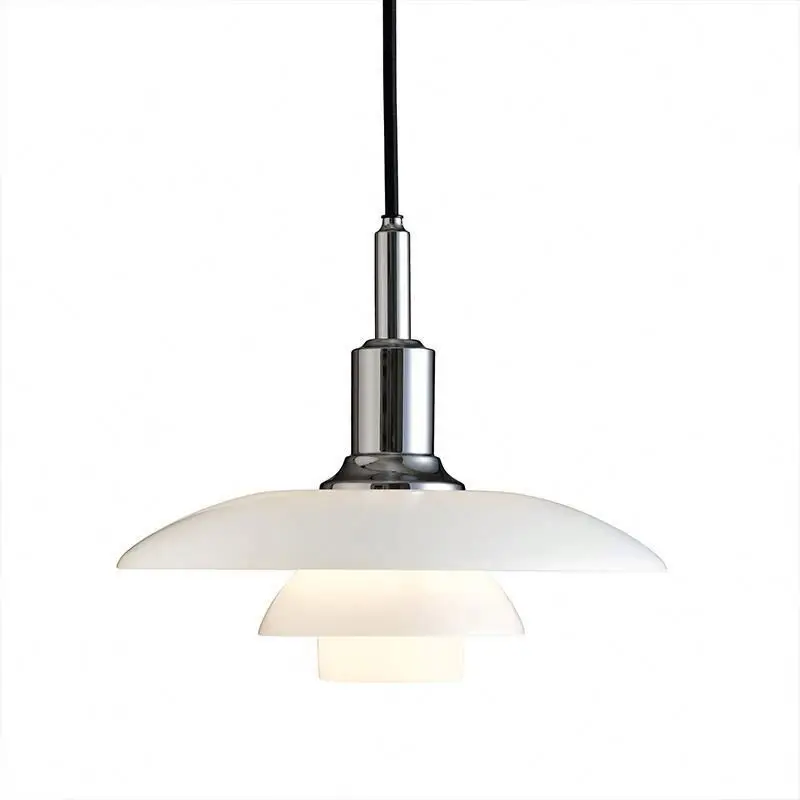 

Modern simple iron glass chandelier, creative personalized loft design, kitchen catering life chandelier, chandelier