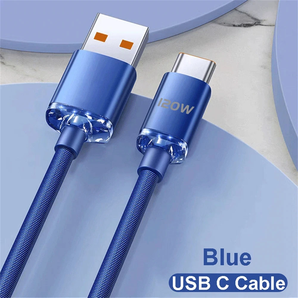 NNBILI 120 W 6A Schnellladung USB Typ C Schnellladekabel für Samsung S23 Xiaomi 14 Huawei Telefon Schnellladekabel Datenkabel 9