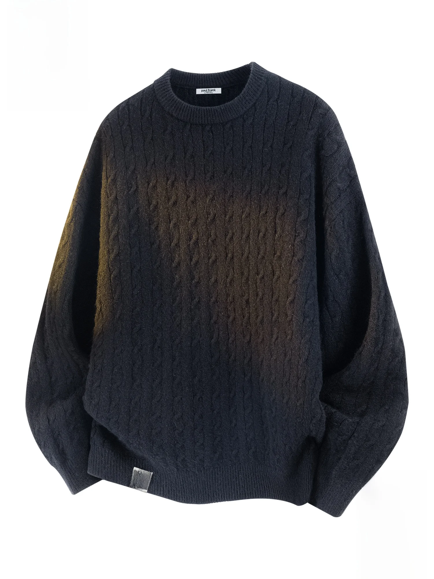 

PaulFrank Men's Loose Fit round Ne Knitted Sweater Autumn Winter Color Casual Wear Polyester Fiber Long Sve