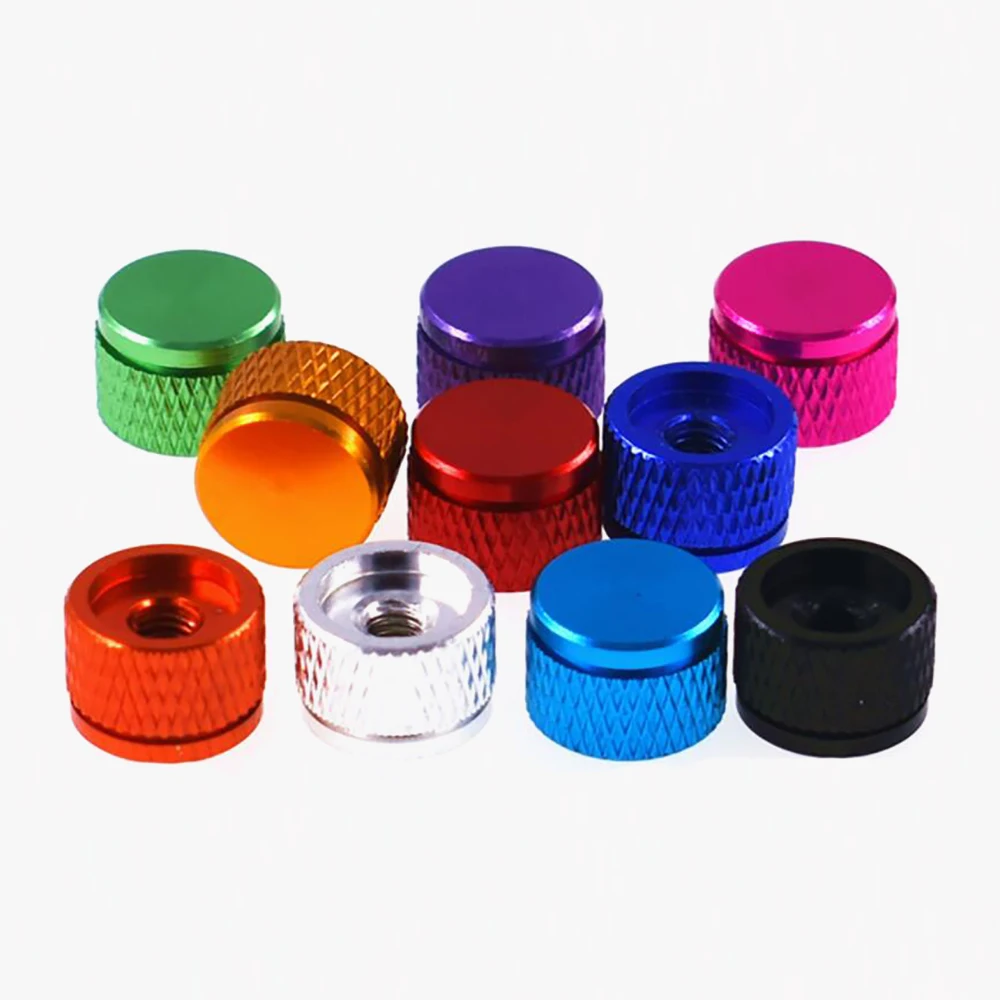Weiyi 6 # -32UNC M3 M3.5 M4 Grobgezahnte Aluminium-Flügelmuttern in verschiedenen Farben, zum manuellen Festziehen, für Blindlöcher, Computergehäuse, PC-Teile – Detail 4