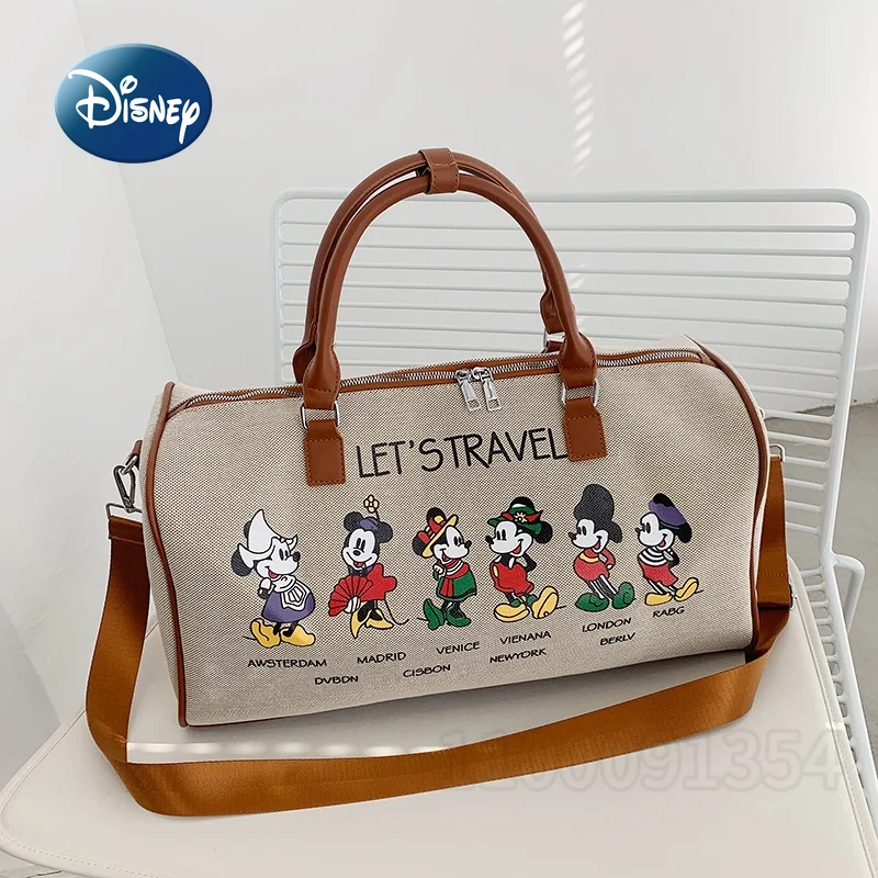 Disney Mickey\'s New Diaper Bag Handbag Cartoon Cute Baby Diaper Bag Luxury Brand Baby Bag Multifunctional Travel Handbag