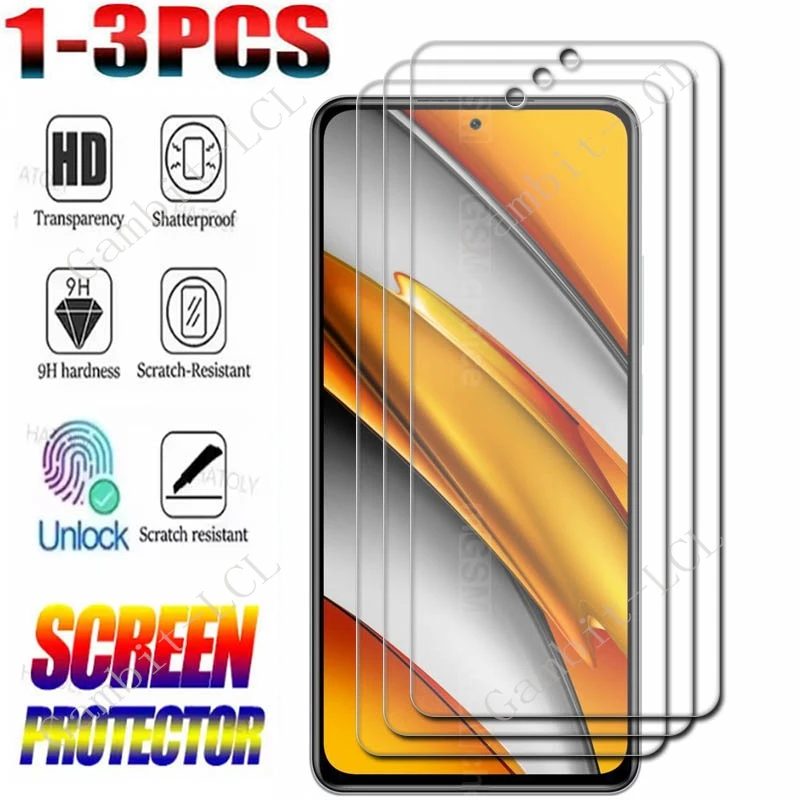 1-3 шт., закаленное стекло 9H HD для Xiaomi Redmi K40 RedmiK40 Poco F3 PocoF3 Mi 11X Mi11X, защитная пленка для экрана 6,67 дюйма