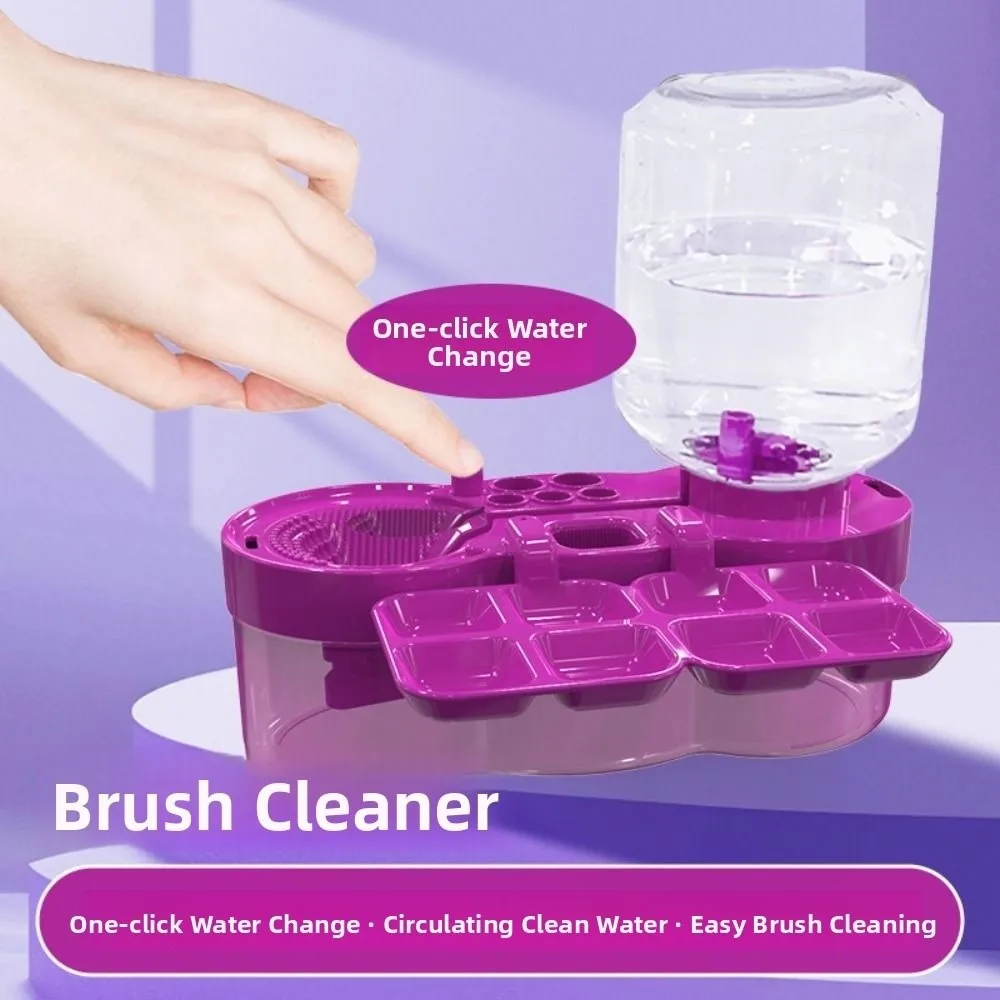 

Drain Button Paint Brush Cleaner Automatic Cleaning Brush Clean Device Brush Cleaning Bucket Automatic Water Circulation