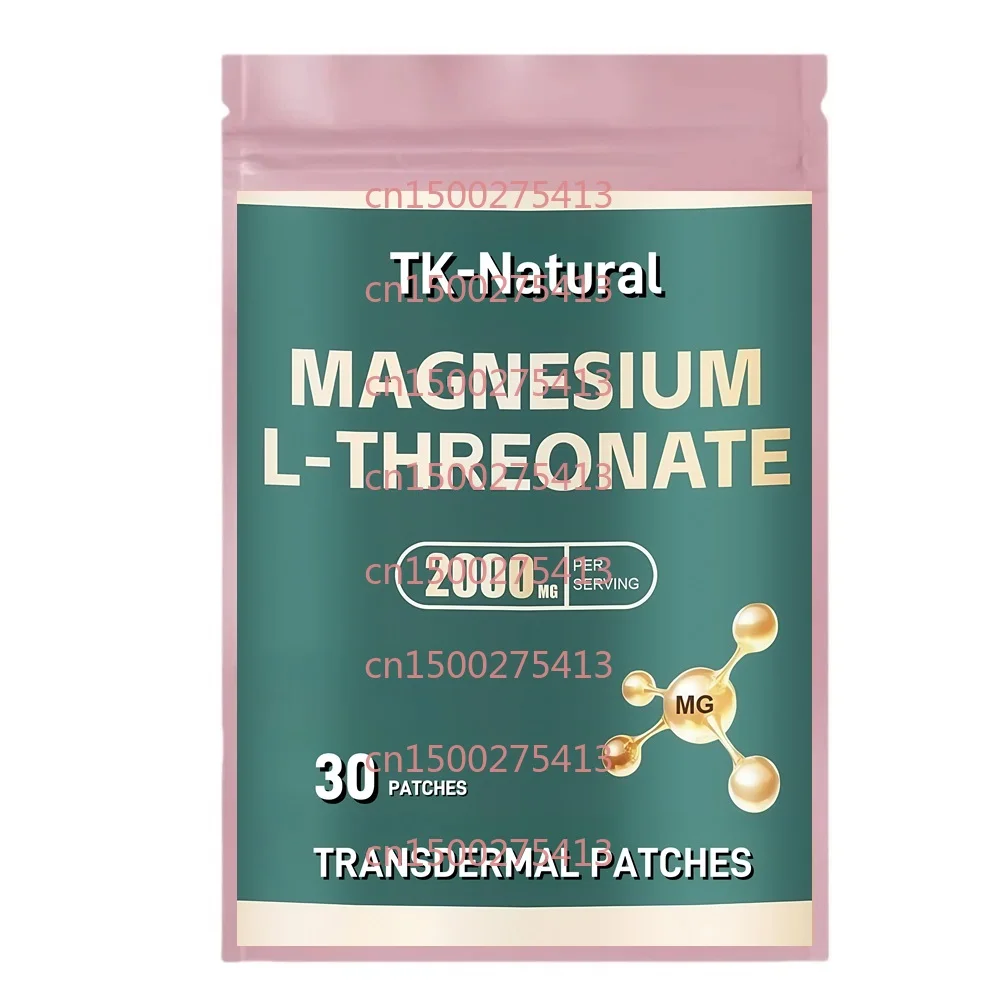 

30 Patches Magnesium L-Threonate Transdermal Patches Muscle & Nervous System Support for Men&Women